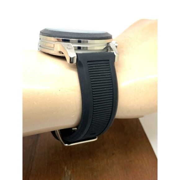 Michael Kors Men's Watch MK8107 Quartz Chronograph Black Dial Rubber Band 45mm - Picture 12 of 14